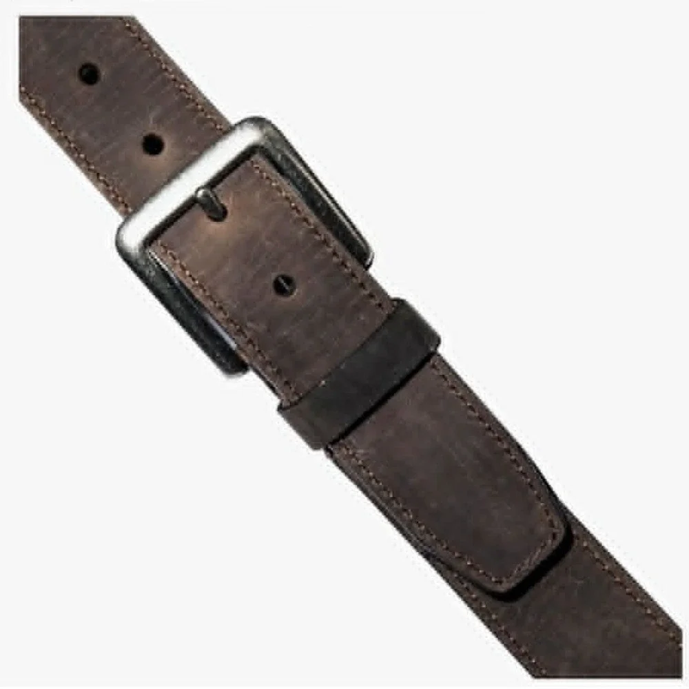 Wolverine Genuine Leather Men's Belt Size 52 High Quality Nickle Finish